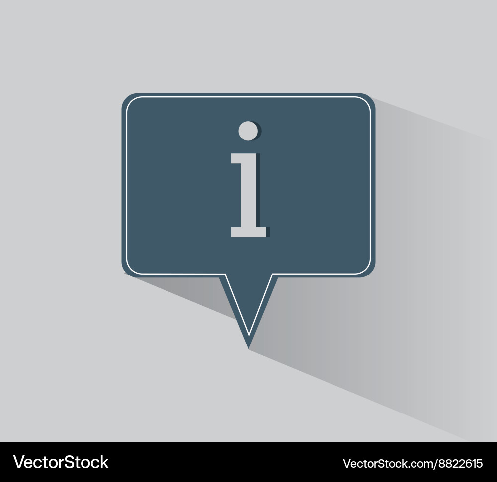 Help design question mark icon flat vector image