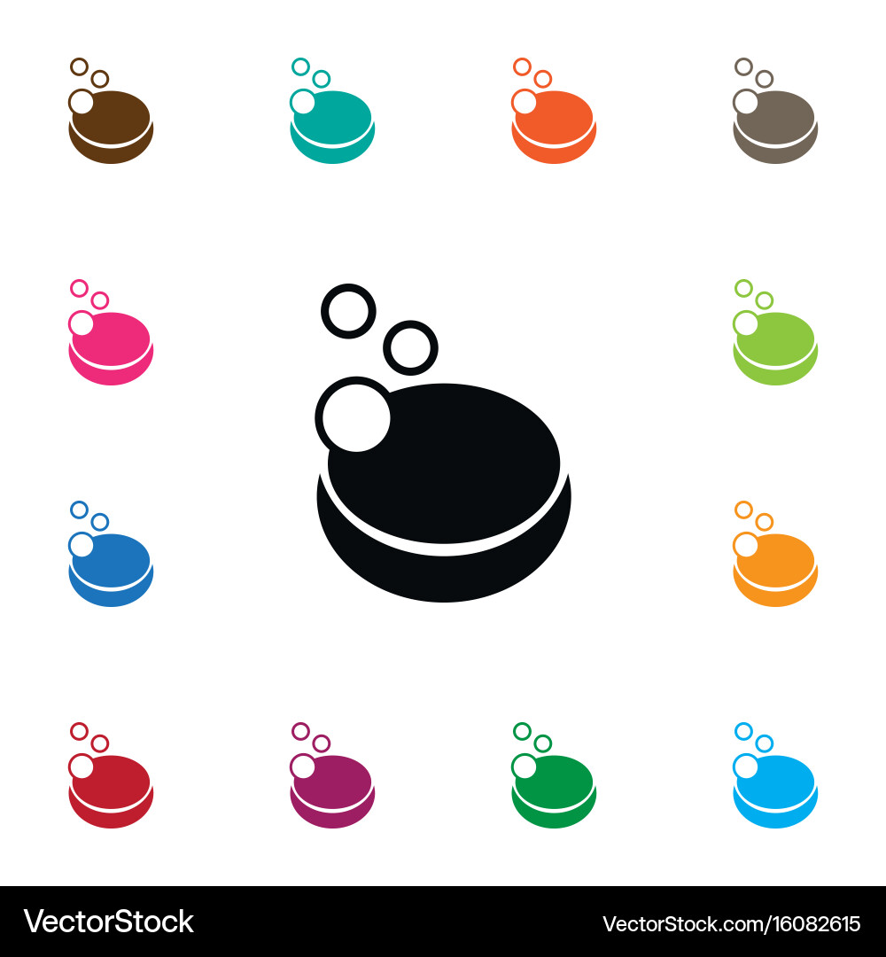 Isolated soap icon foam element can vector image