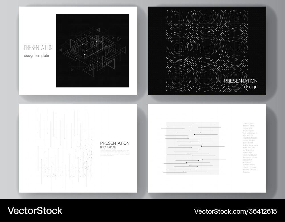 Layout presentation slides design Layout presentation slides design vector image