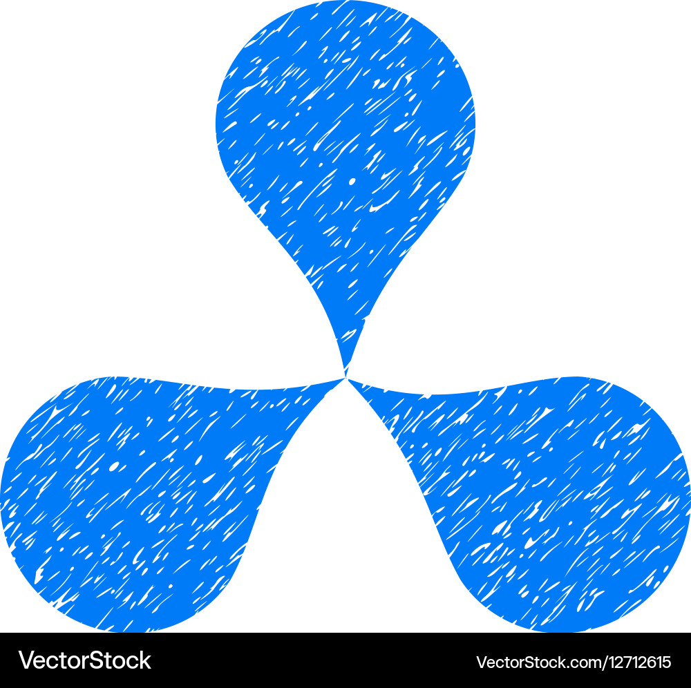Map pointers grainy texture icon Vector Image
