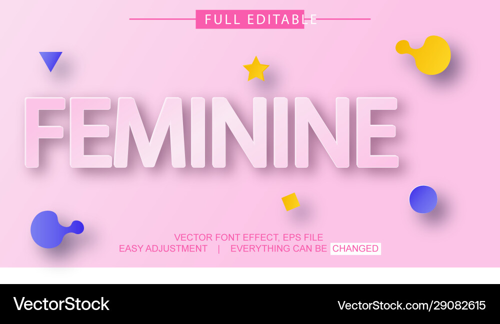 Paper style shadow text effect design editable Paper style shadow text effect design editable vector image