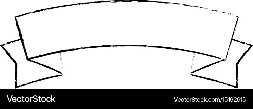 Ribbon banner empty Vector Image