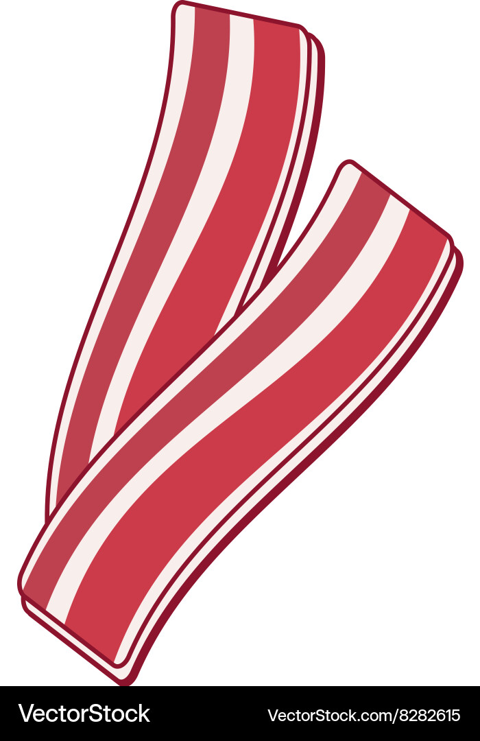 Slices of Bacon Vector Image