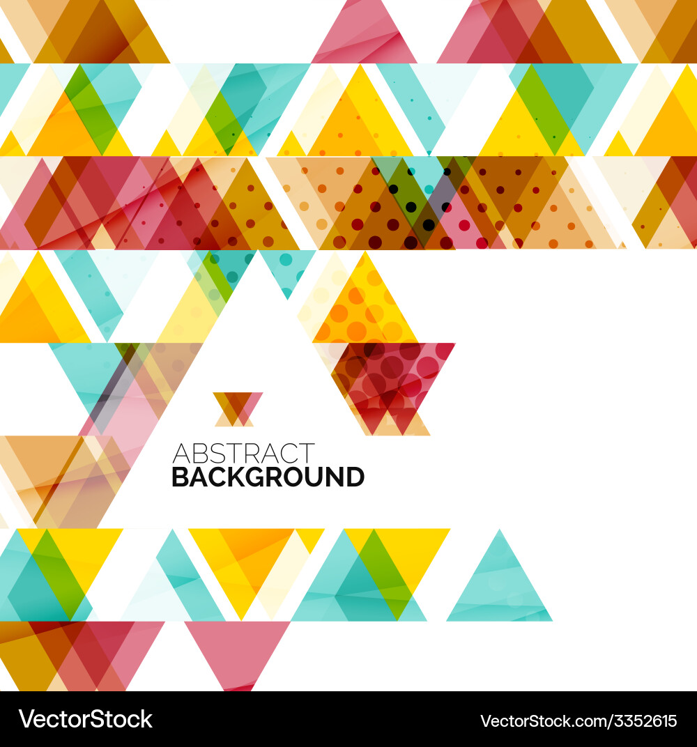 Triangle geometric abstract background Vector Image