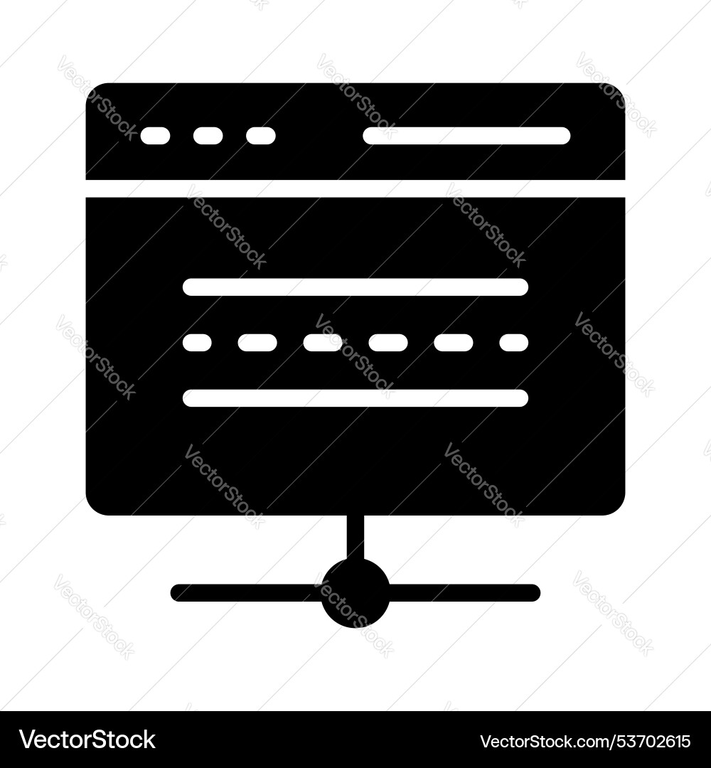 Web hosting vector image