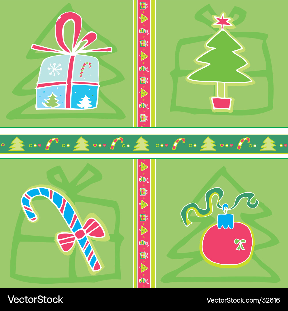 Christmas Seamless Tile Pattern Vector Image