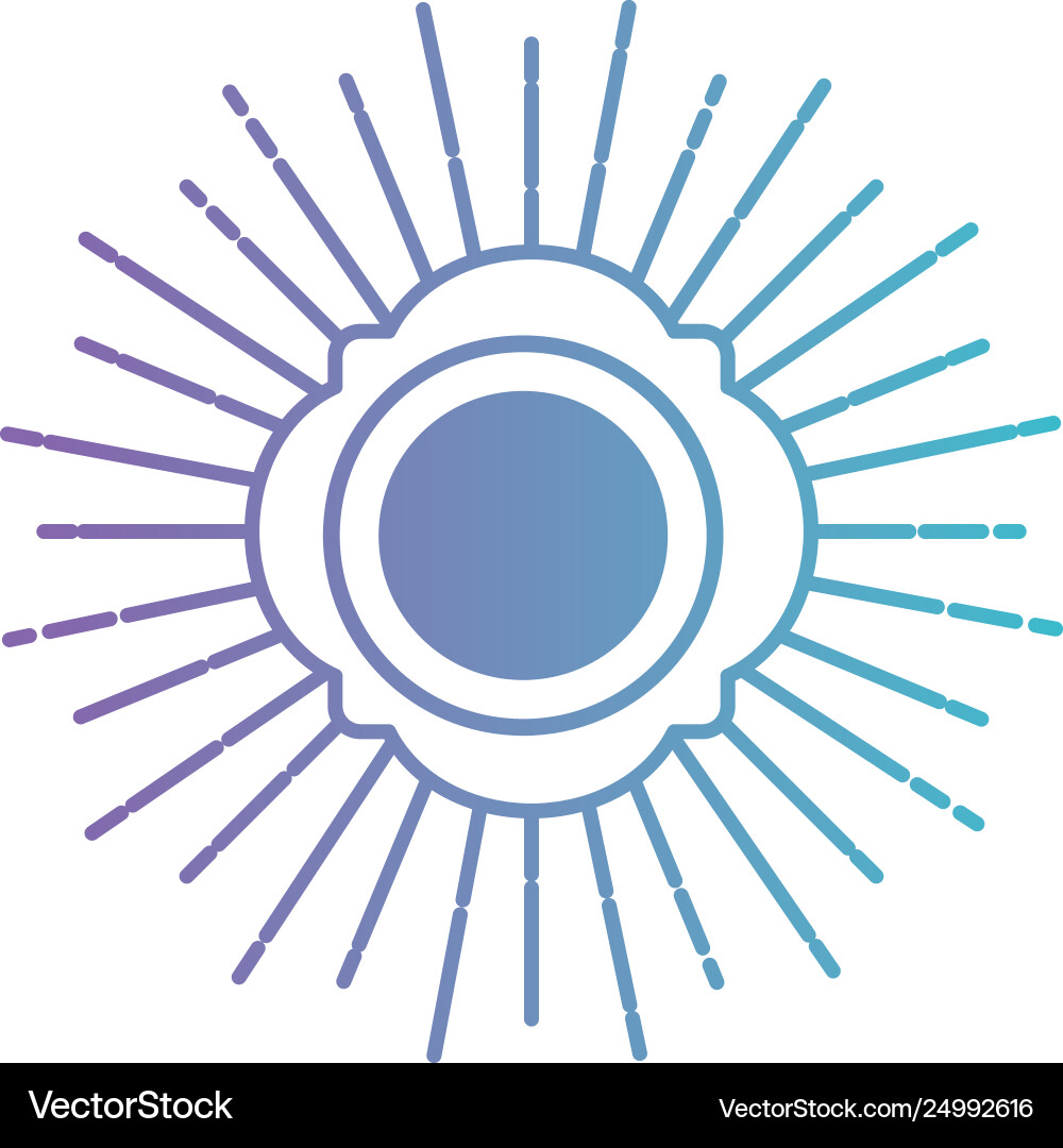 Circular frame with burst Vector Image