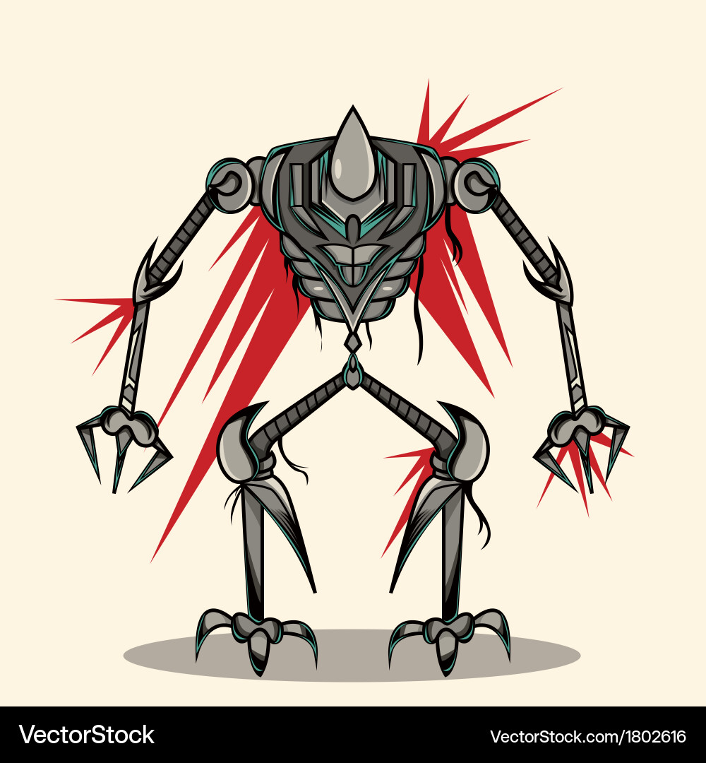Eksoskeleton robot Vector Image