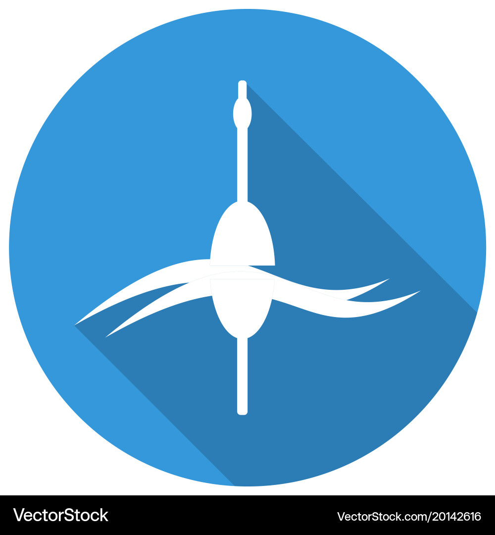 Float icon with a long shadow Vector Image