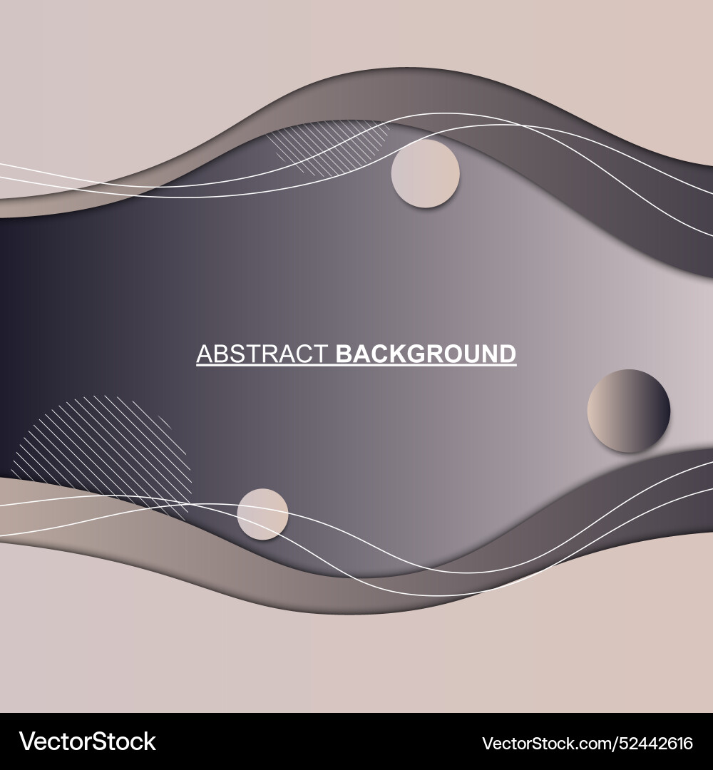 Gradient wave papercut style with white lines Gradient wave papercut style with white lines vector image
