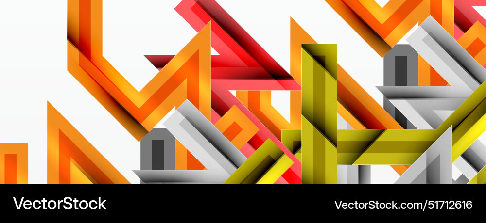 Line zig zag dynamic geometric abstract background Vector Image