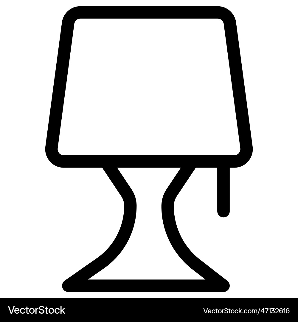 Minimal design lampshade for workspace Vector Image