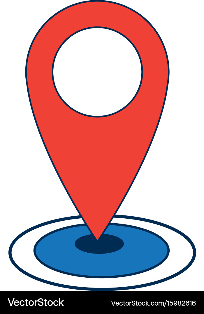 Orts-Navigation Gps-Symbol vektorbild