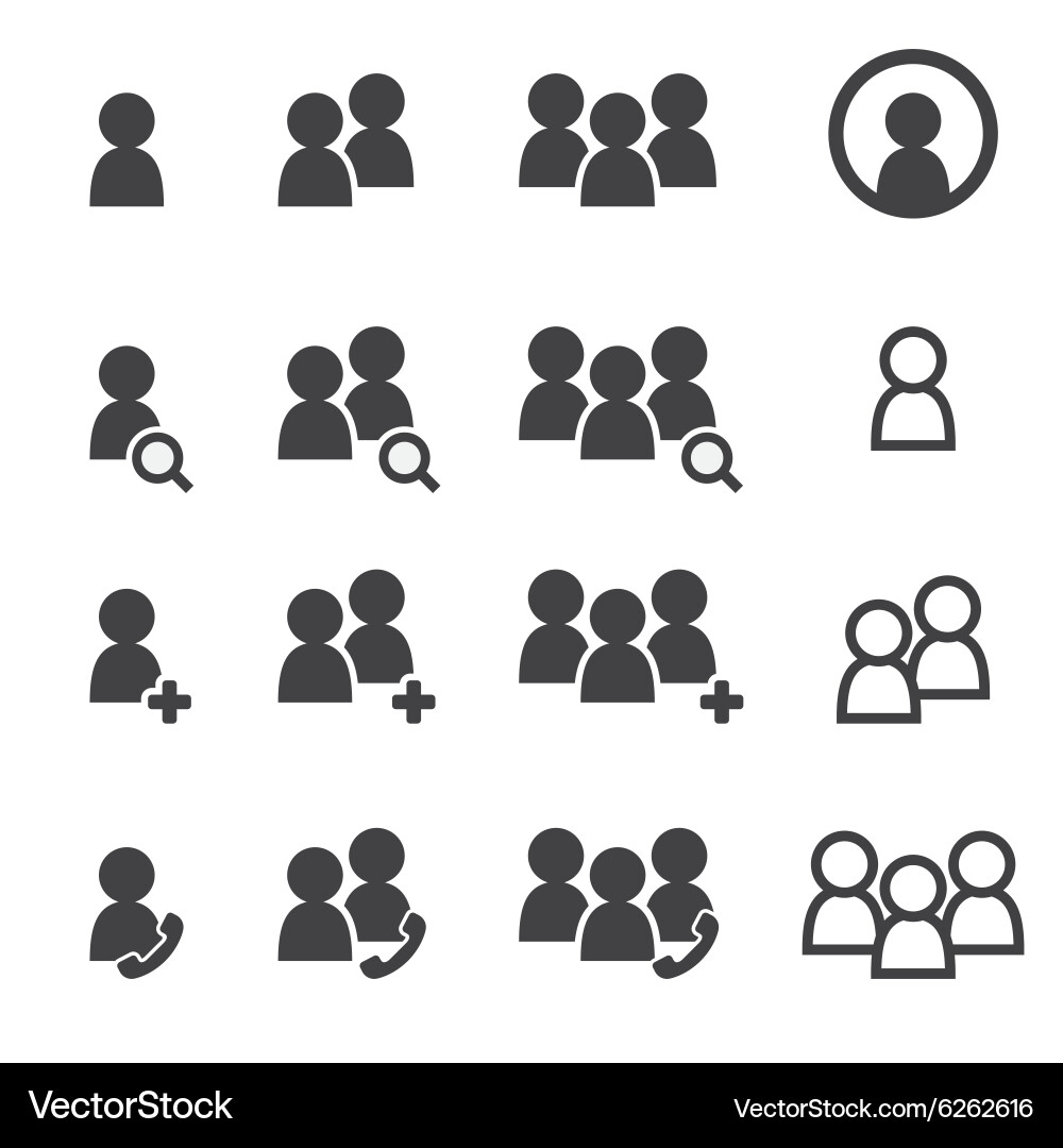 People icon Royalty Free Vector Image - VectorStock