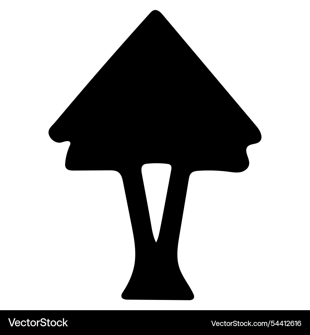 Plain tree icon design Plain tree icon design Vector Image