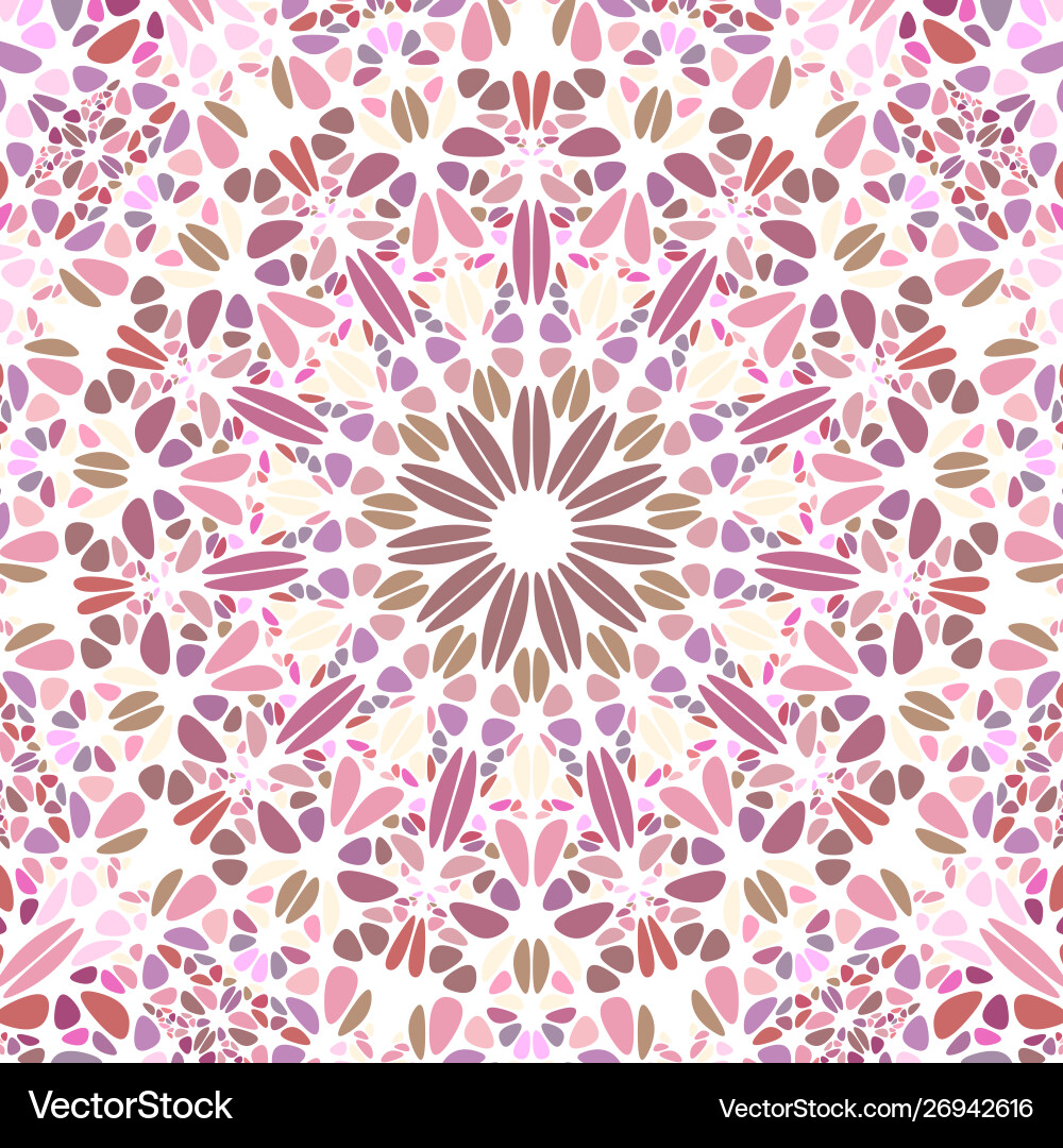 Psychedelic dynamic circular mosaic pattern Vector Image