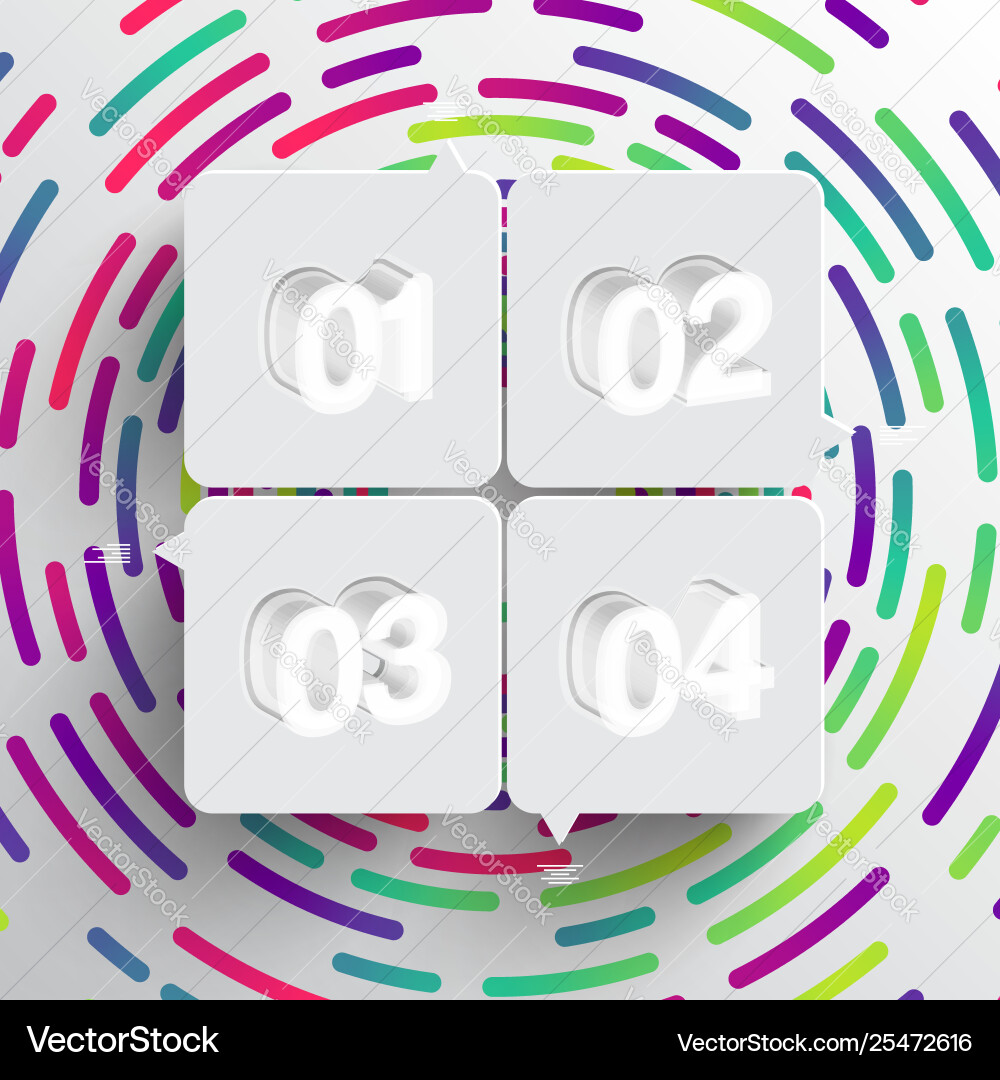 Rounded shape with shadow and colorful circle Rounded shape with shadow and colorful circle vector image