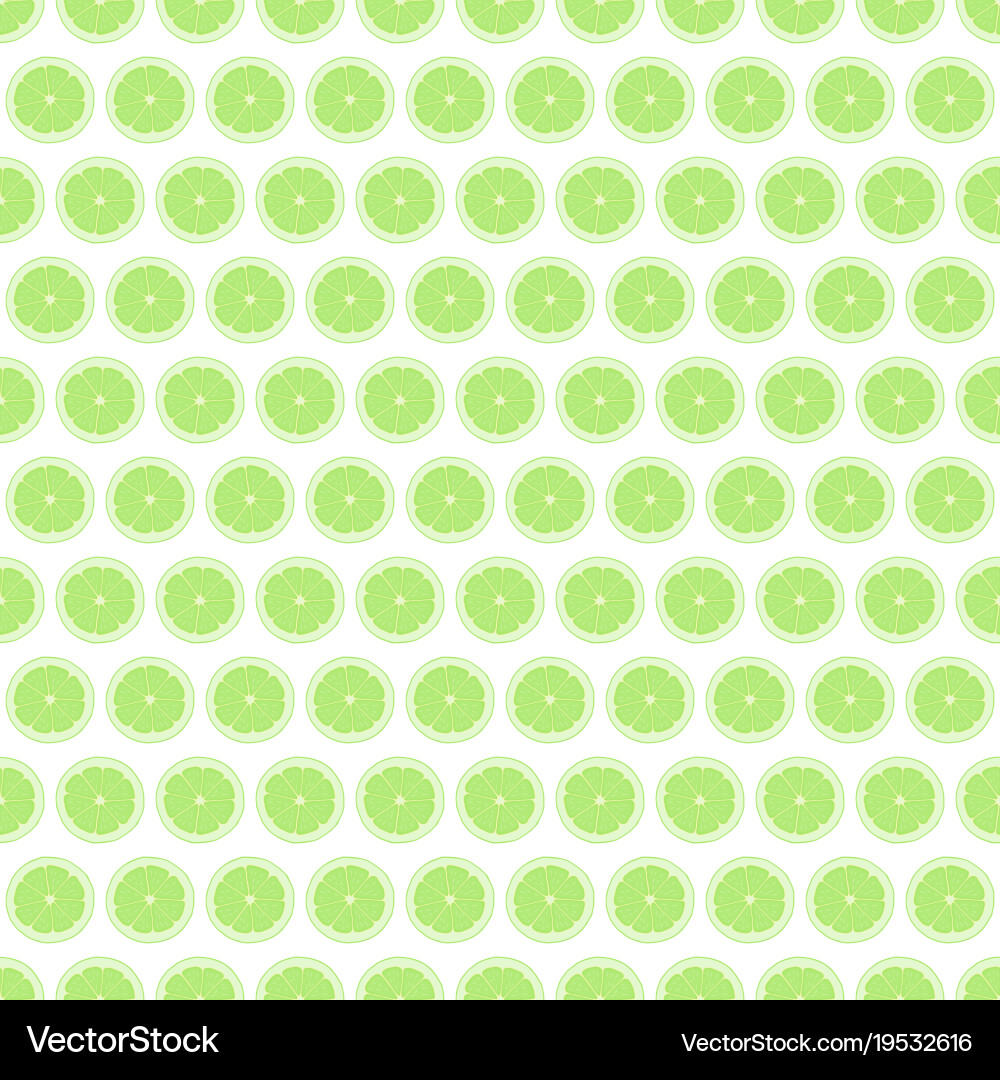 Seamless pattern background lime vector image