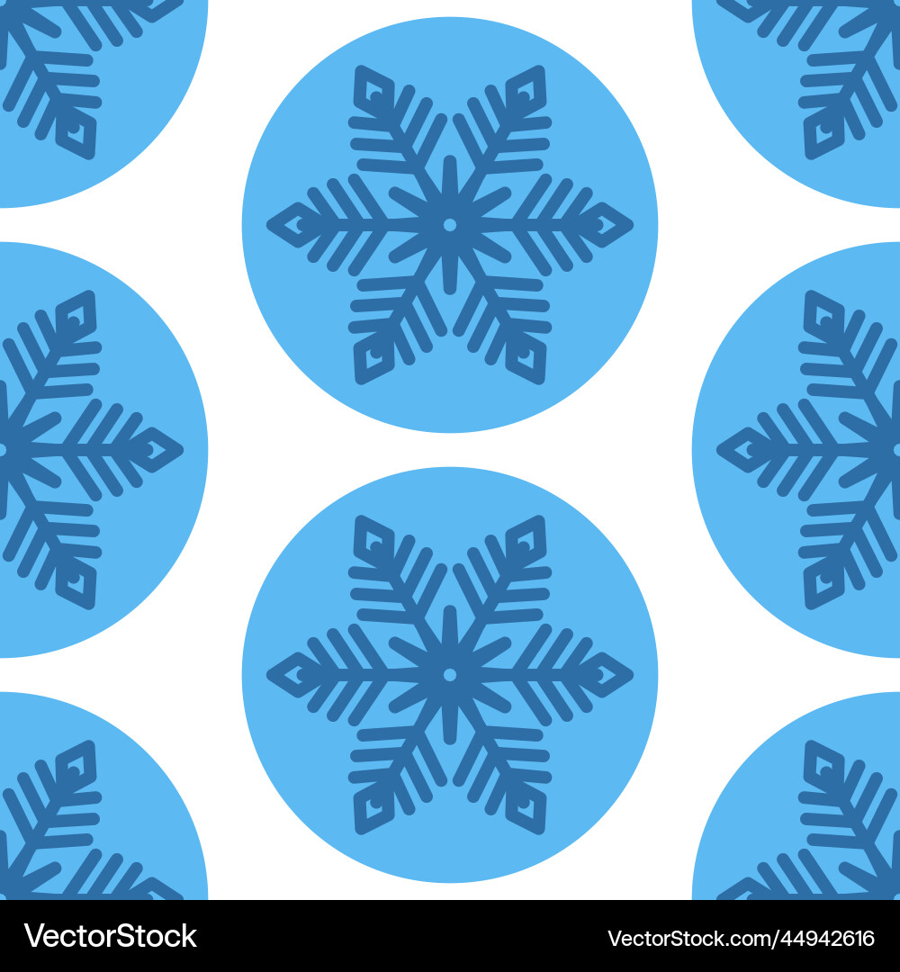 Snowflake ice seamless pattern for textile design Snowflake ice seamless pattern for textile design vector image