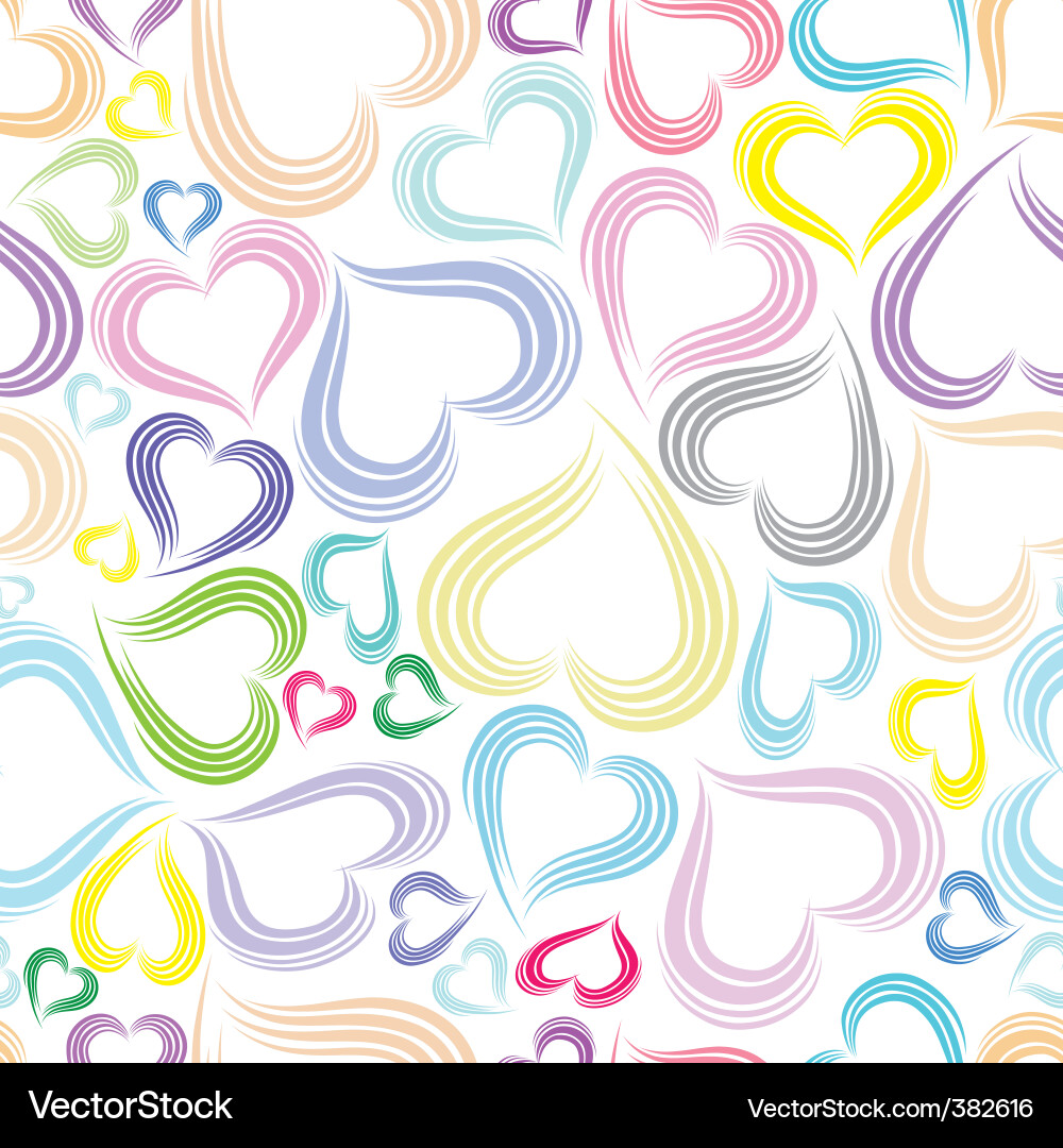 Valentine's Heart Background Vector Image