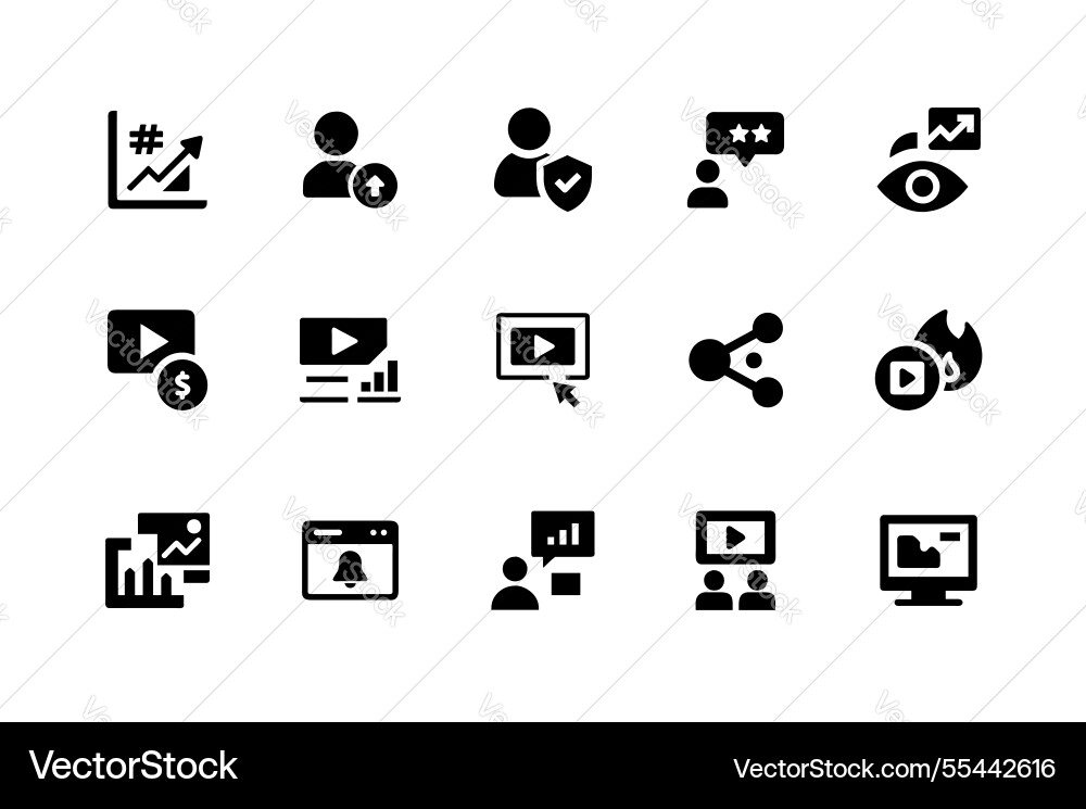 Versatile social media icons for websites Vector Image