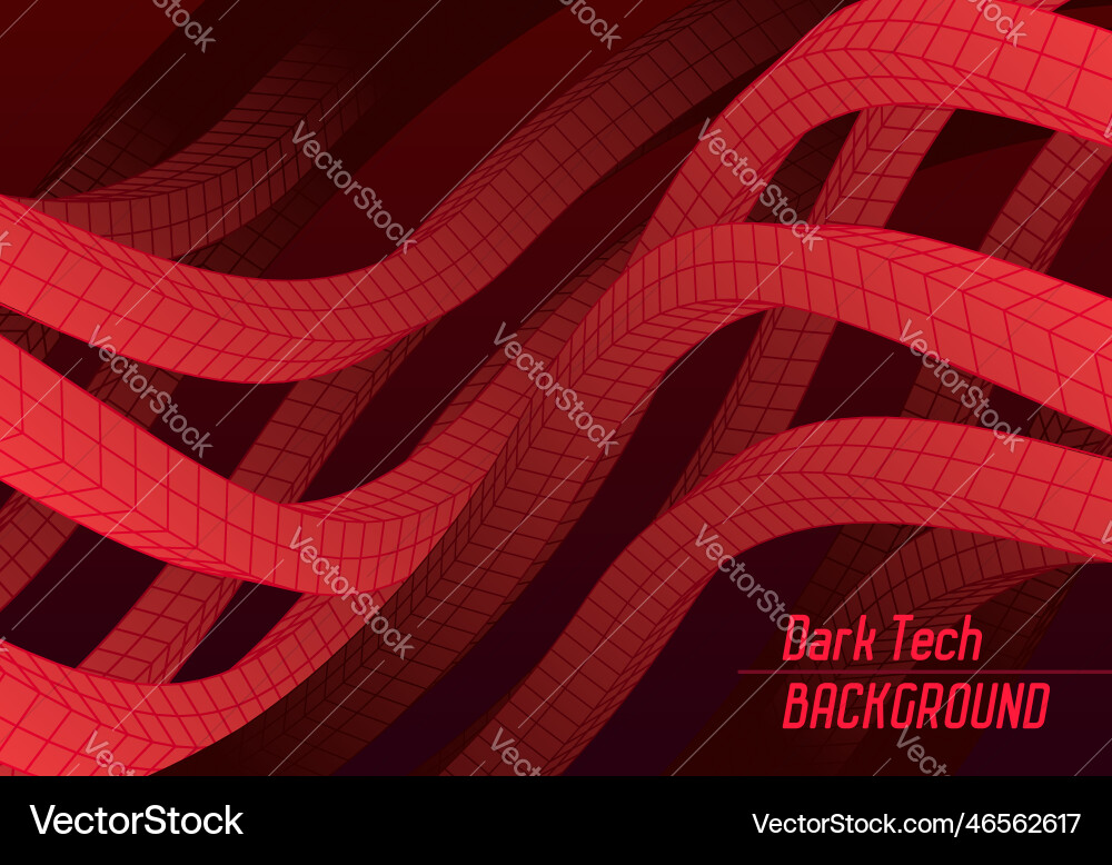 Abstract background with 3d grid lines waving Abstract background with 3d grid lines waving vector image