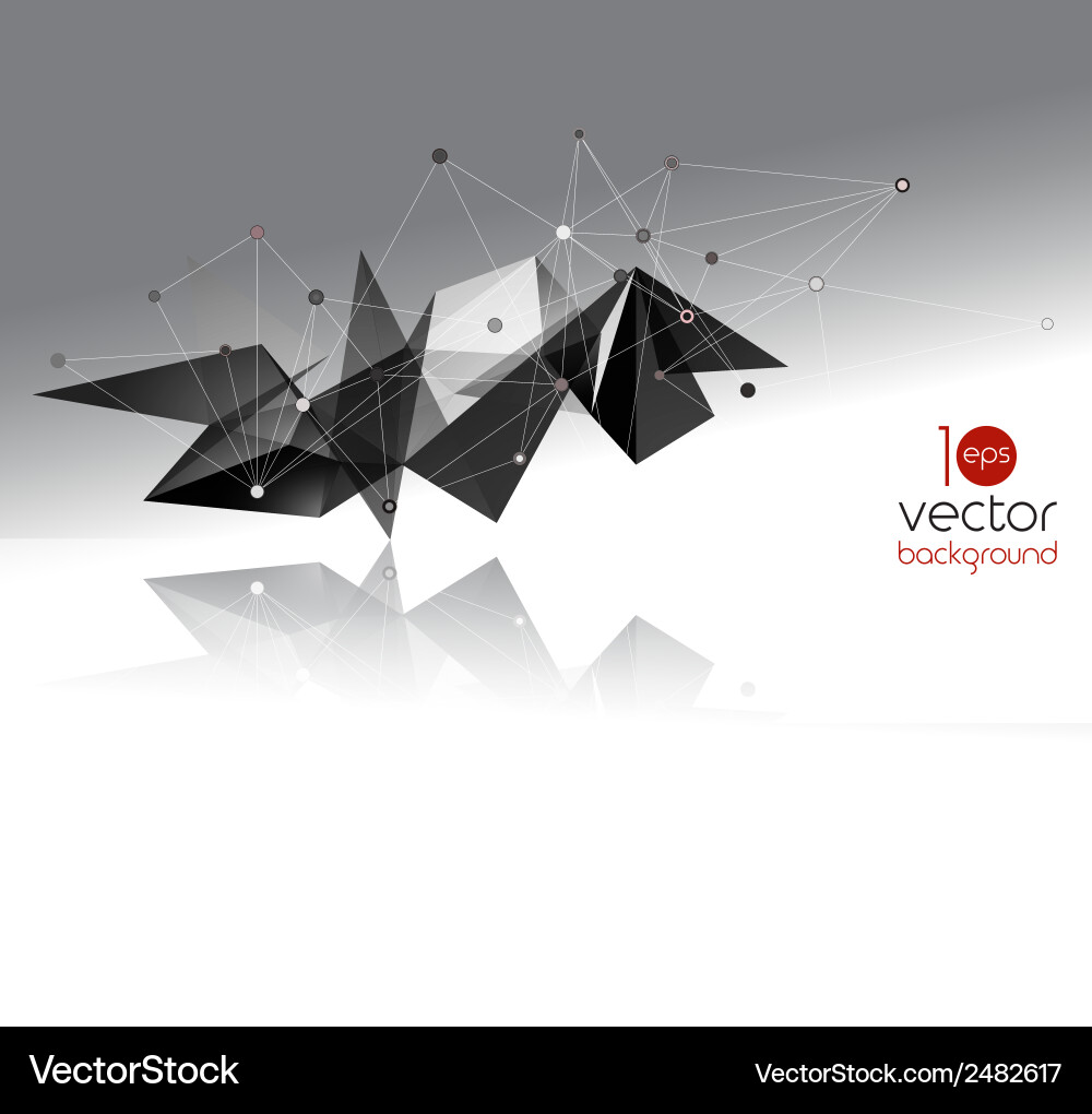 Abstract geometric background with triangle vector image
