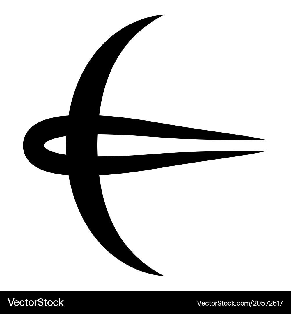 Abstract Swallow Icon Royalty Free Vector Image