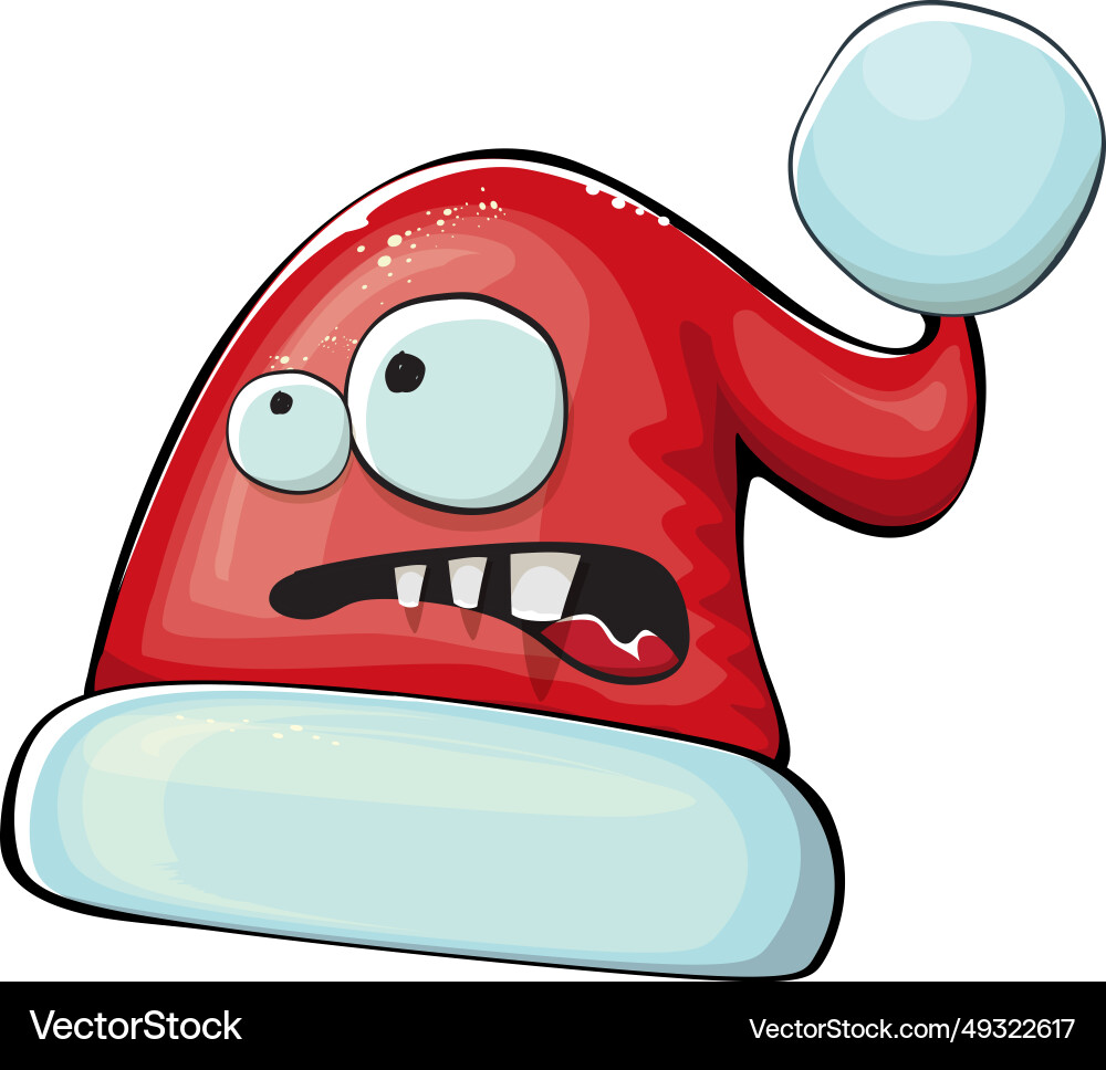 Cartoon santa claus rot Hut Charakter Cartoon santa claus rot Hut Charakter vektorbild