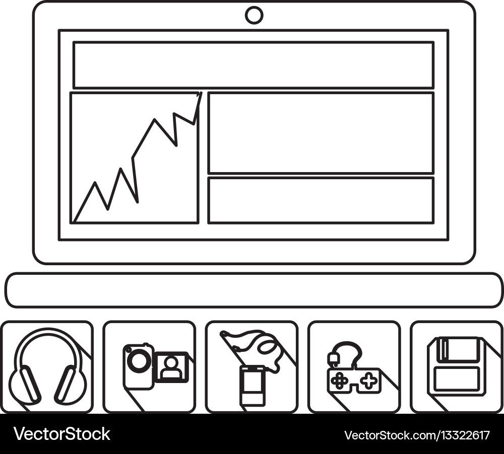 Computer database server icon stock vector image