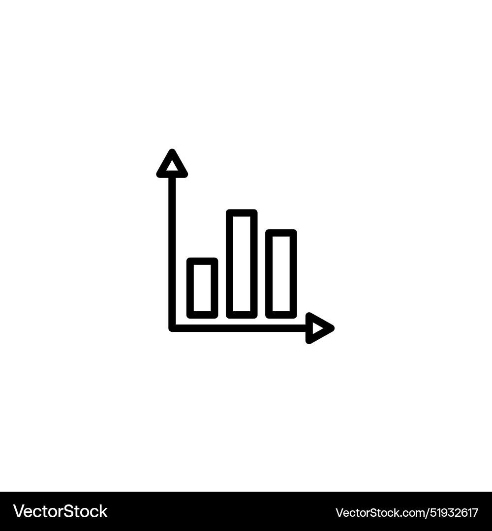 Data analysis histogram chart icon ideal Data analysis histogram chart icon ideal Vector Image