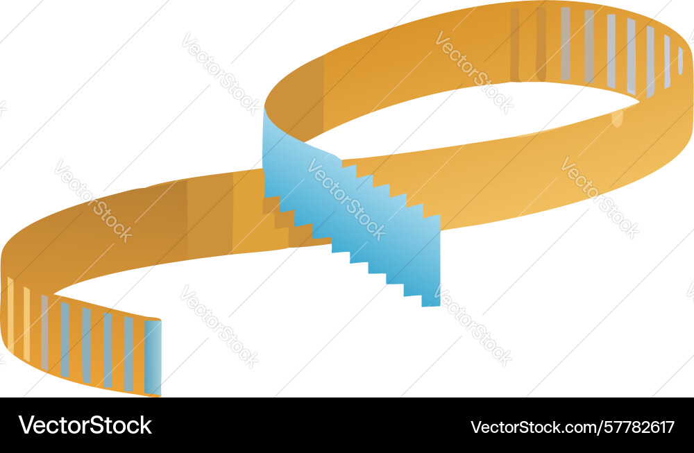 Dynamic flowing ribbon abstract movement Vector Image