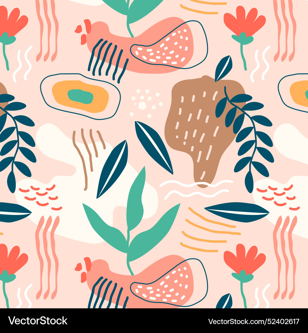 Flat abstract element pattern Vector Image