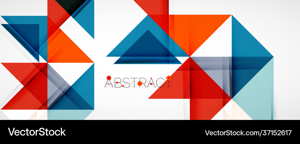 Geometric abstract background techno color Vector Image