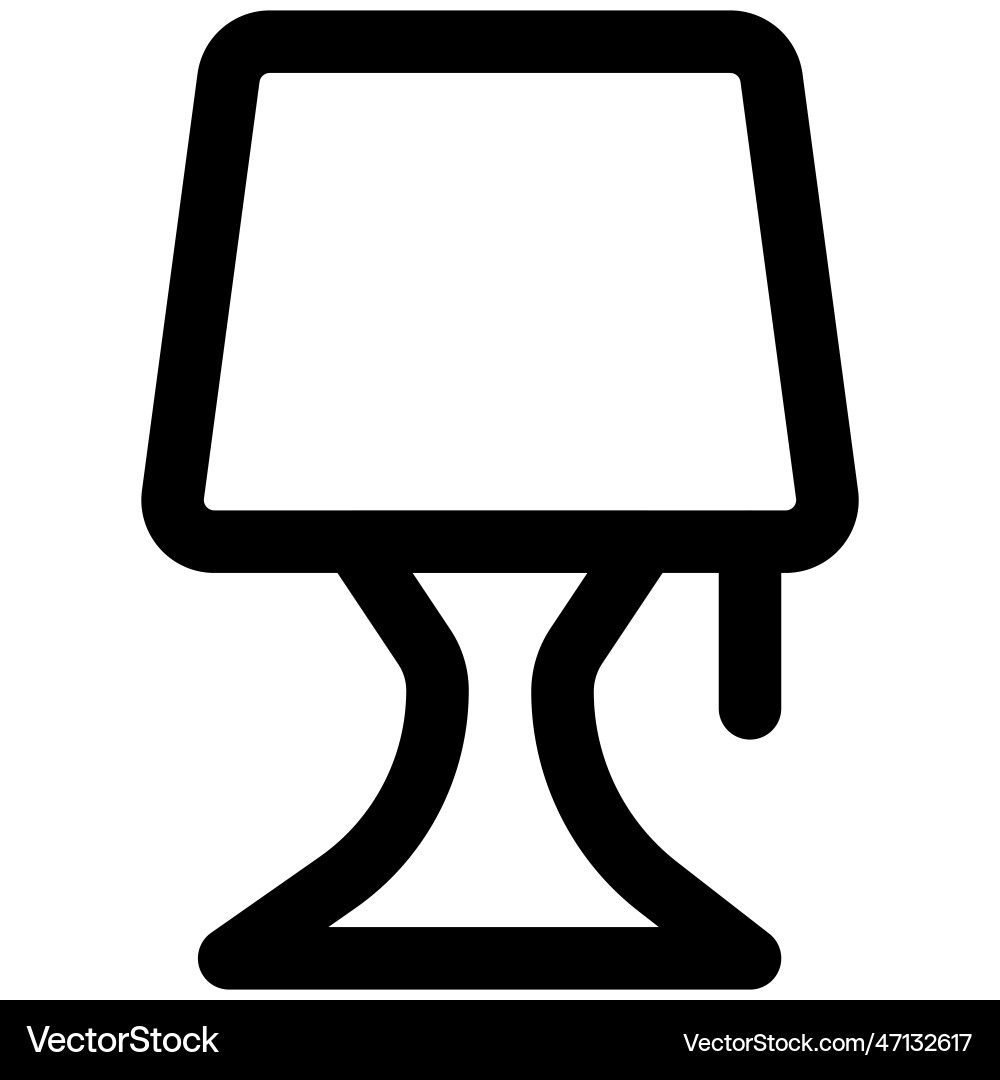 Minimal design lampshade for workspace Vector Image