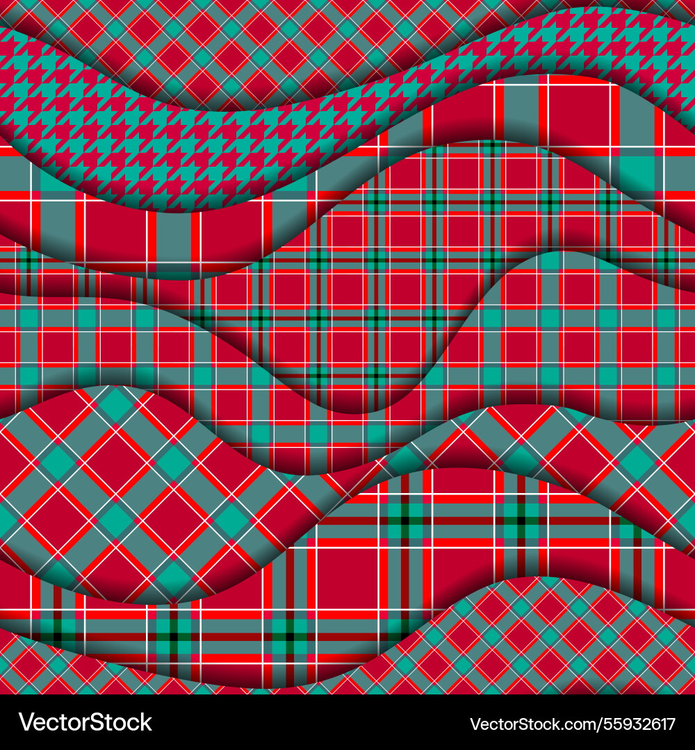 Patchwork textile pattern seamless quilting Patchwork textile pattern seamless quilting vector image