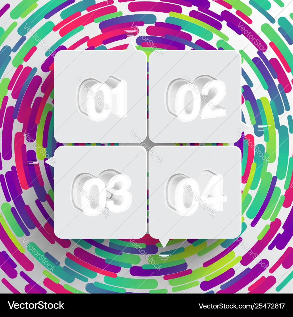 Rounded shape with shadow and colorful circle Rounded shape with shadow and colorful circle Vector Image