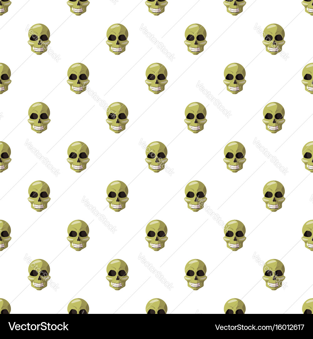 Skull pattern vector image