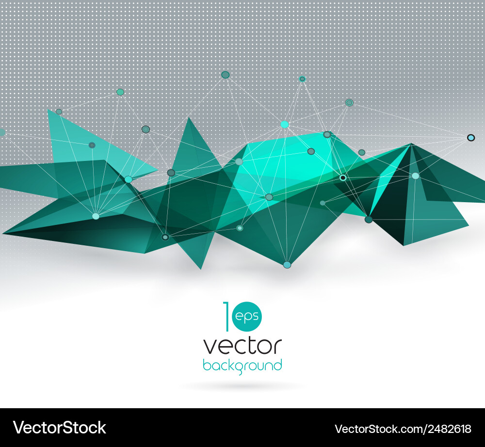 Abstract geometric background with triangle vector image