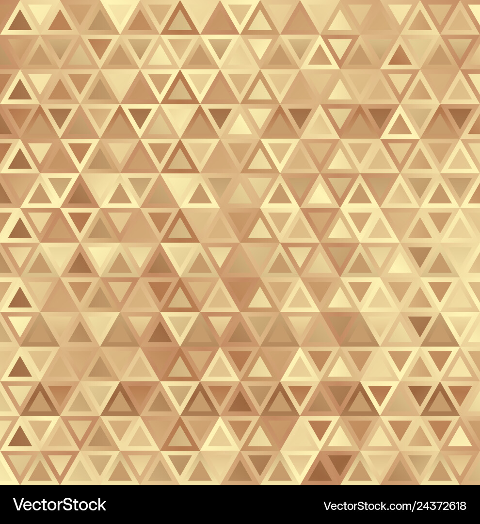 Golden Triangular Pattern vector image