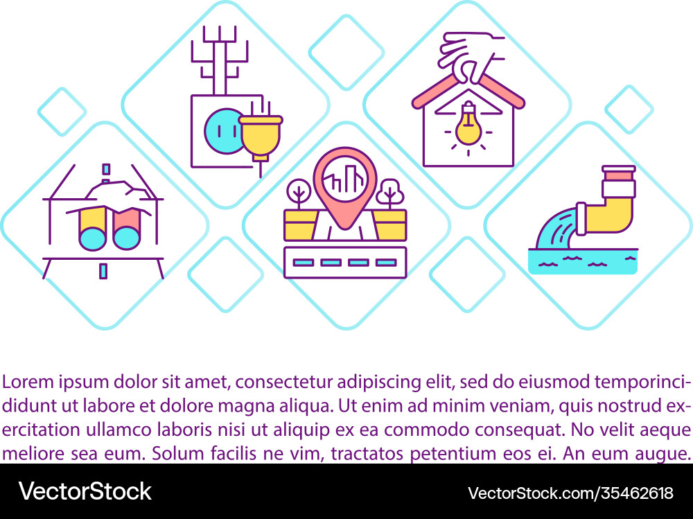 Infrastructure services concept icon with text Infrastructure services concept icon with text vector image
