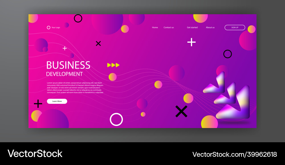 Modern 3d color background design fluid gradient Modern 3d color background design fluid gradient Vector Image