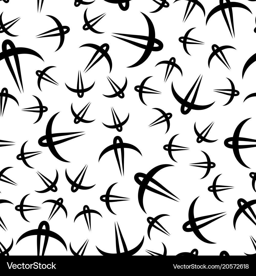 Swallow seamless pattern vector image