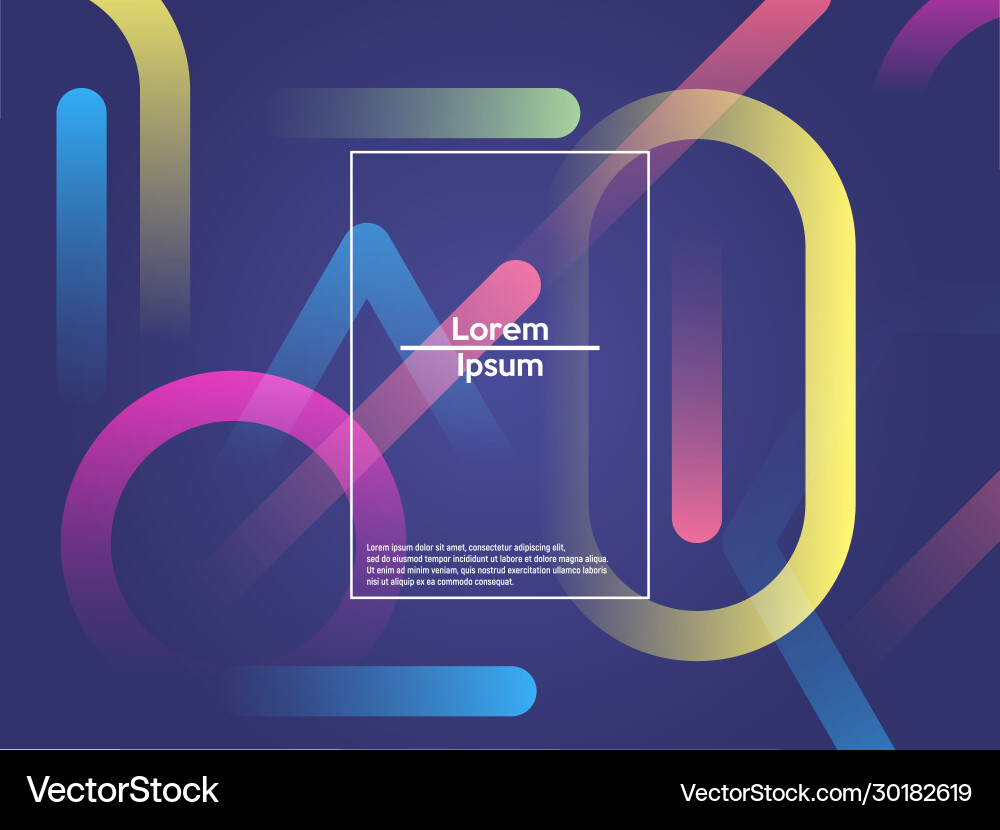 Abstract Colorful Composition vector image