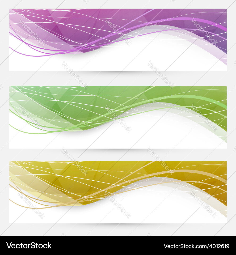 Abstract crystal wave speed line website header vector image