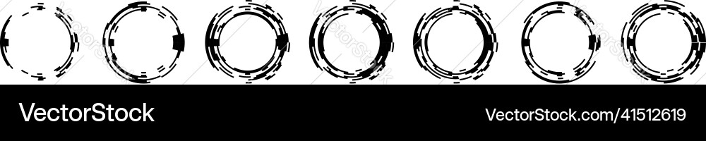 Abstract gui ui geometric circle element Abstract gui ui geometric circle element vector image