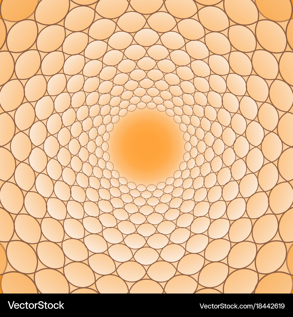 Background in the form of a tunnel Vector Image