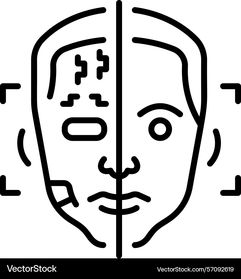 Bionic robot vector image