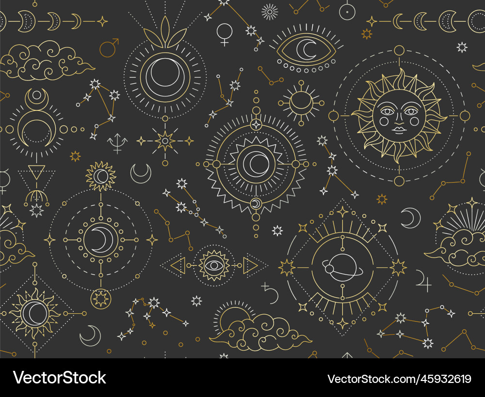 Cosmic Celestial Pattern vector image