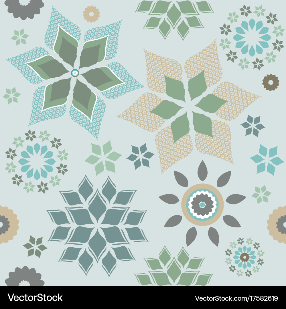 Decorative pattern with stylish elements vector image